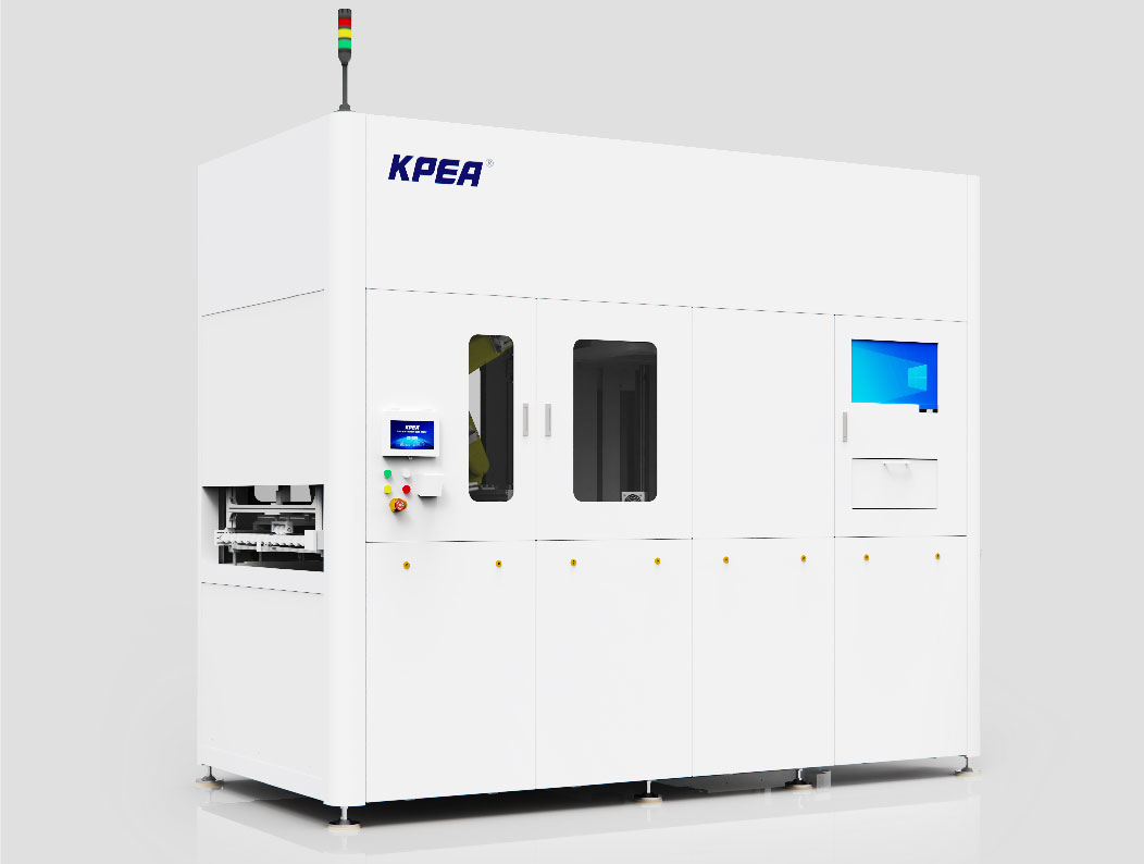 Four axis robotic arm dual station oblique vertica